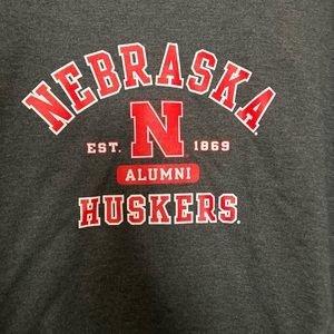 GBR in this Nebraska Alumni sweatshirt